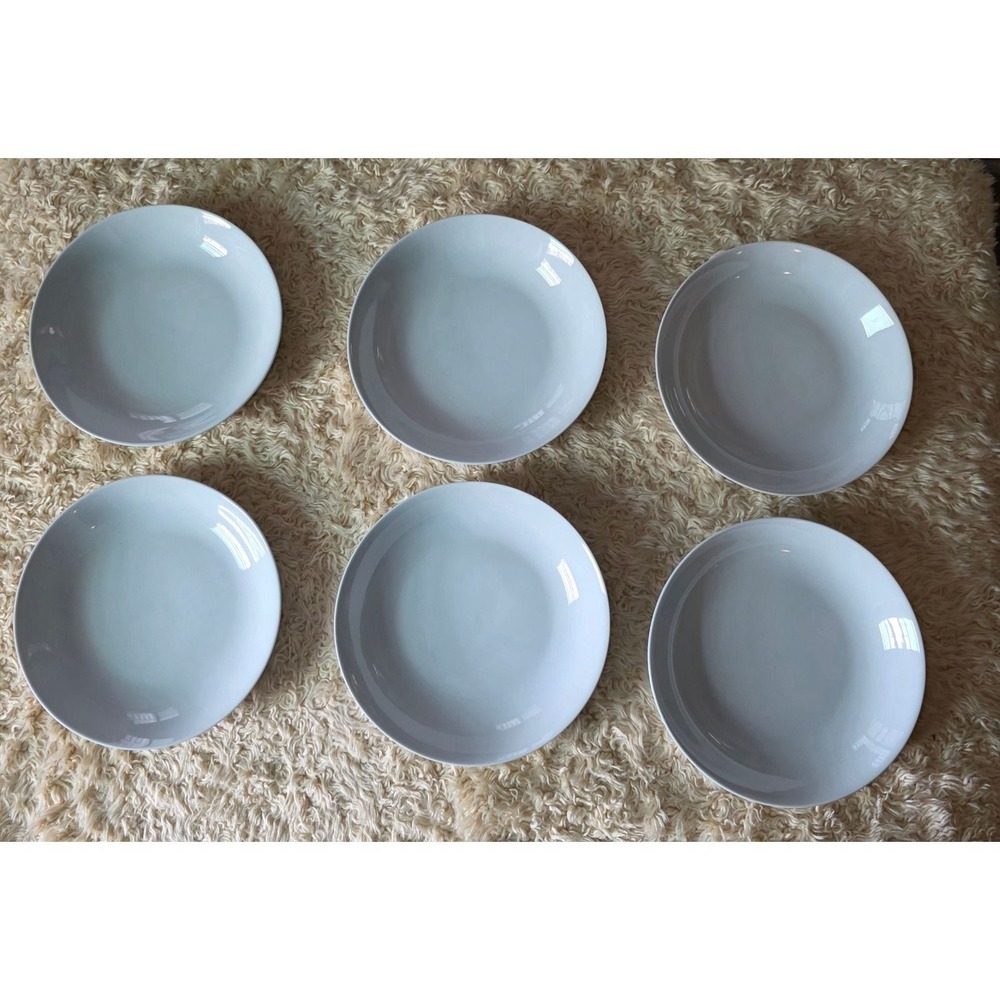 Mikasa Aspen White Round Dinner Plates Set of 6 Ceramic Dishwasher Micro Safe